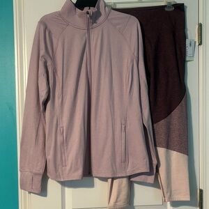 Old Navy Women’s Lightweight Go-Dry Jacket and Leggings Set
